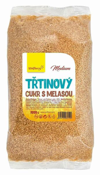 Wolfberry Třtinový cukr s melasou 1kg porovnat ceny
