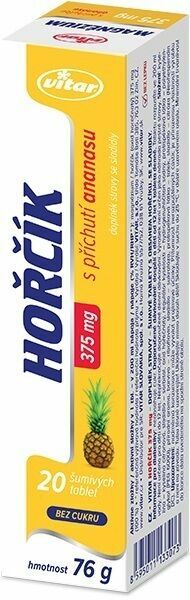 Vitar Hořčík 375mg ananas 20 šumivých tablet porovnat ceny