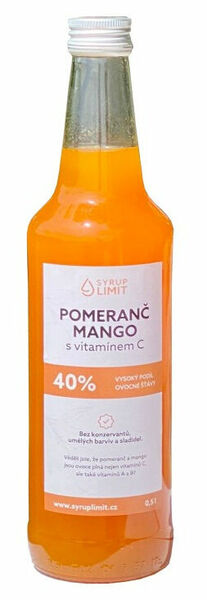 Syrup Limit - Pomeranč Mango s vitamínem C sklo 500ml porovnat ceny
