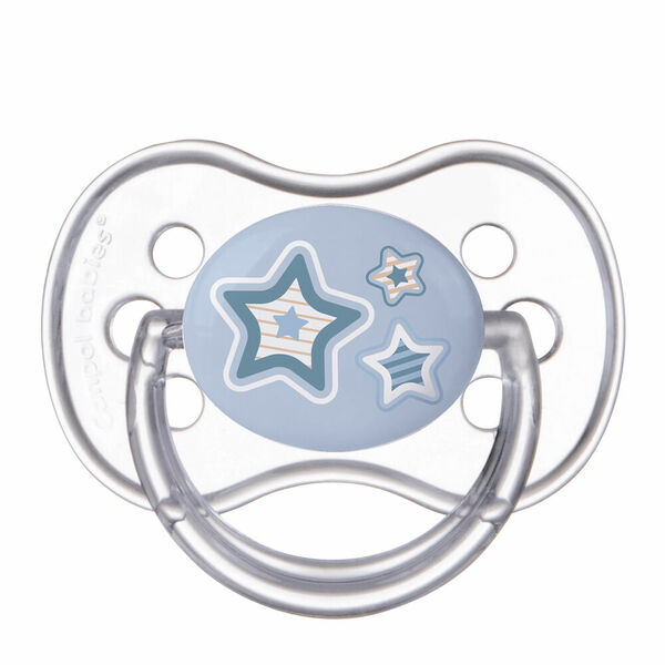 CANPOL BABIES Dudlík silikonový symetrický NEWBORN BABY 18+m modrý porovnat ceny