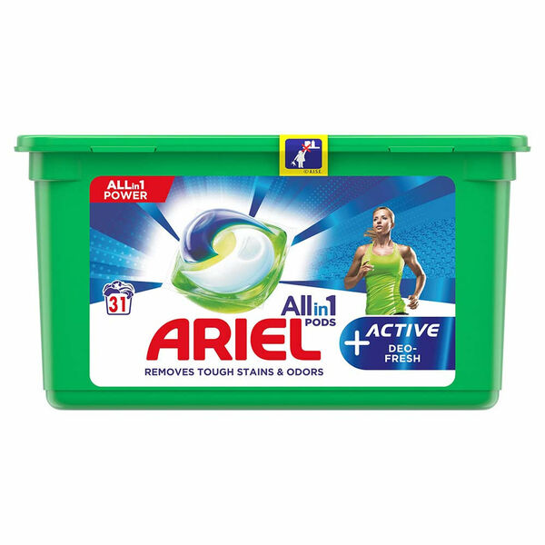ARIEL kapsle Allin1 Pods + Active Odor Defense 31 PD porovnat ceny