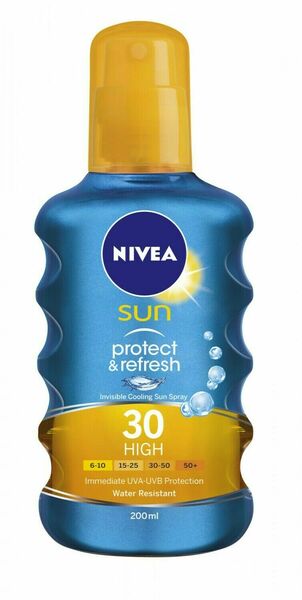 NIVEA SUN Nevidit. sprej na opalování SPF30 200ml porovnat ceny