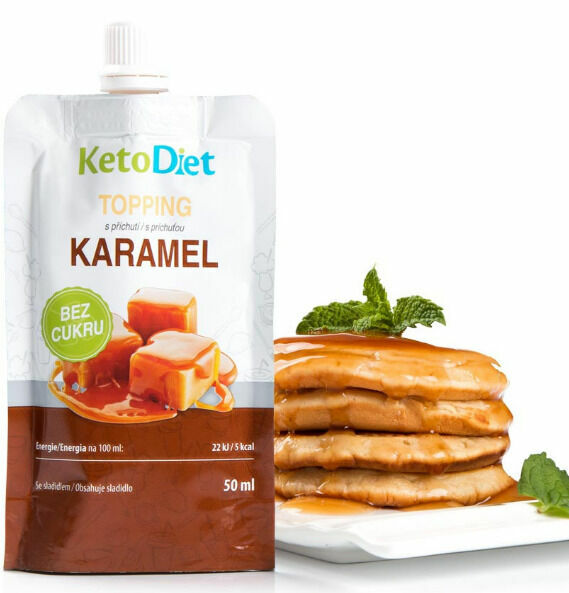 KetoDiet Topping s karamelovou příchutí 50ml porovnat ceny