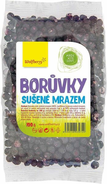 Wolfberry Borůvky lyofilizované 100g porovnat ceny