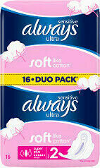 Always vložky Ultra Sensitive Super Duo 16ks porovnat ceny