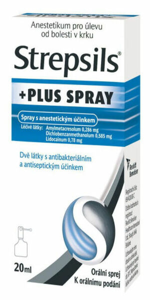 Strepsils Plus spray 20ml porovnat ceny