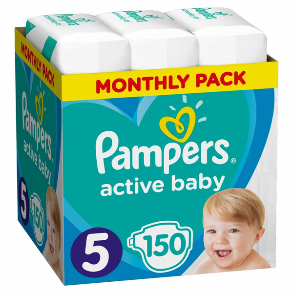 PAMPERS Active Baby vel.5 dětské pleny 11-16 kg 150 ks porovnat ceny