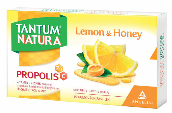 Tantum Verde  Tantum Natura Lemon&Honey 15 gumových pastilek porovnat ceny