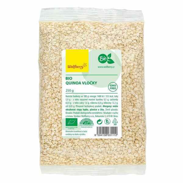 WOLFBERRY Quinoa vločky BIO 250 g porovnat ceny