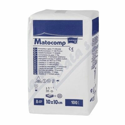 Matocomp 10 x 10cm 100ks komprese z gázy porovnat ceny