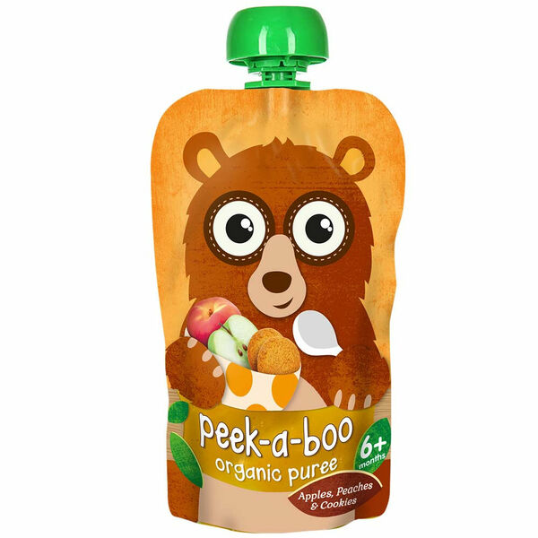 PEEK-A-BOO Puree Broskev a cookie 113 g porovnat ceny