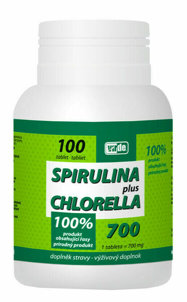 Virde Spirulina Plus Chlorella 100 tablet porovnat ceny