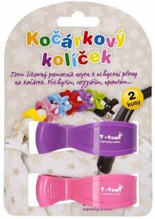 T-tomi  Kočárkový kolíček, pink + lilac / růžová + fialová porovnat ceny