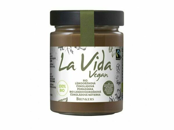 La Vida Vegan Hazelnut, bio pomazánka s lískovými oříšky, 270g porovnat ceny