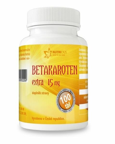 Nutricius Betakaroten EXTRA 15mg 100 tablet porovnat ceny
