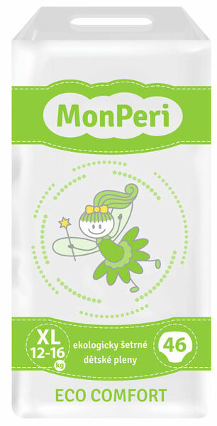 MonPeri Eco Comfort XL 12–16kg Eko Jednorázové dětské plenky 46ks porovnat ceny