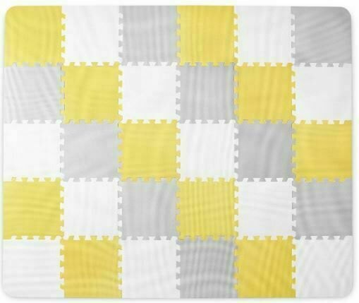 Kinderkraft Podložka pěnové puzzle Luno Yellow 30ks porovnat ceny