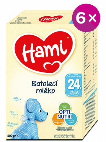 Hami batolecí mléko od uk. 24. měsíce 600g porovnat ceny
