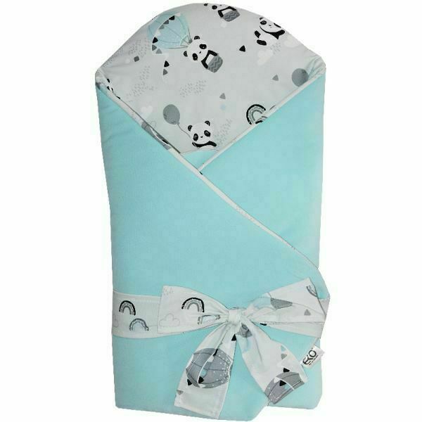EKO  Zavinovačka bavlněná Velvet Panda Turquoise 75x75cm porovnat ceny
