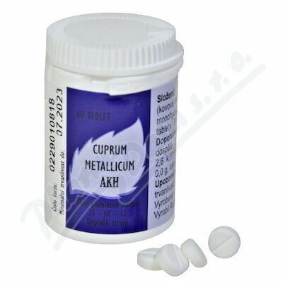 Cuprum metallicum AKH por.tbl.60 porovnat ceny