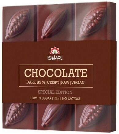 Iswari Bio čokoláda Dark Intense 85% 75g porovnat ceny