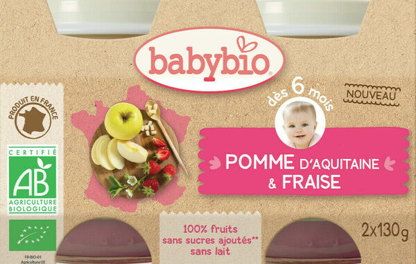 BABYBIO jablko s jahodami 2x130g porovnat ceny