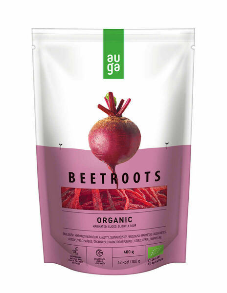 Auga Organic Beetroots marinated, bio červená řepa marinovaná, 400g porovnat ceny