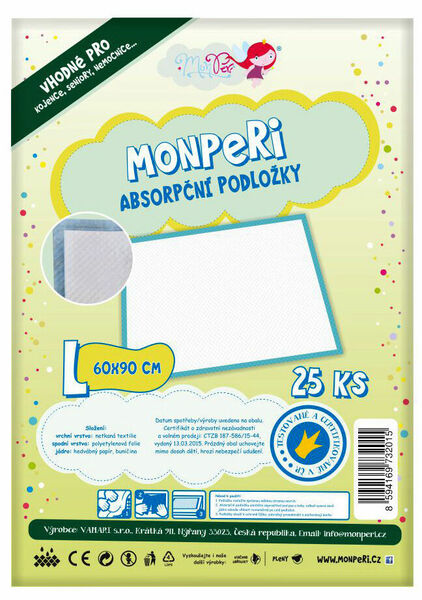 MonPeri Podložky L (60x90 cm) porovnat ceny