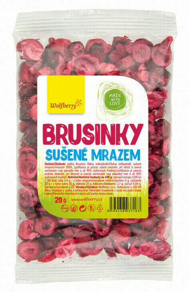Wolfberry Brusinky lyofilizované 20g porovnat ceny
