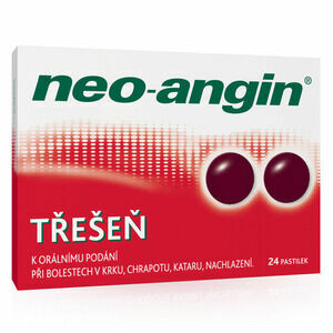 Neo-angin bez cukru Třešeň 24 orálních pastilek porovnat ceny