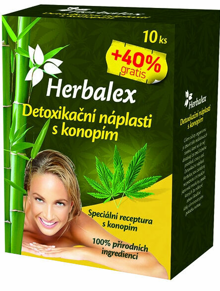 Herbalex Detoxikační náplast s konopím 10ks + 40% gratis porovnat ceny