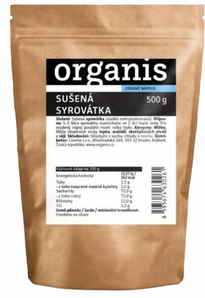 Organis Syrovátka sušená 500g porovnat ceny