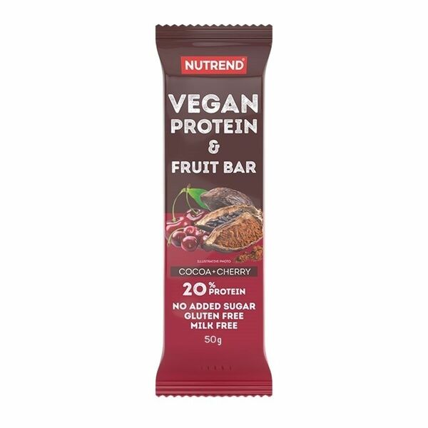 Nutrend Vegan Protein Fruit Bar kakao/třešeň 50g porovnat ceny