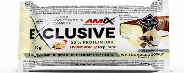 AMIX Exclusive Protein Bar, Bílá čokoláda-kokos, 40g porovnat ceny