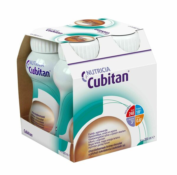 Cubitan S příchutí čokoládovou 4x200ml 4x200 ml porovnat ceny
