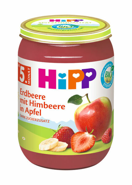 Hipp OVOCE BIO Jablka s jahodami a malinami 190 g porovnat ceny