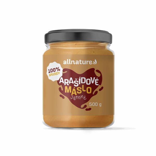 Allnature Arašídové máslo jemné 500g porovnat ceny