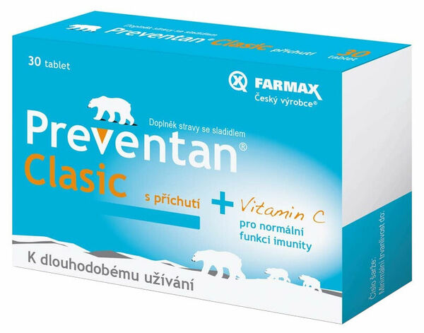 Preventan Clasic s příchutí 30 tablet porovnat ceny