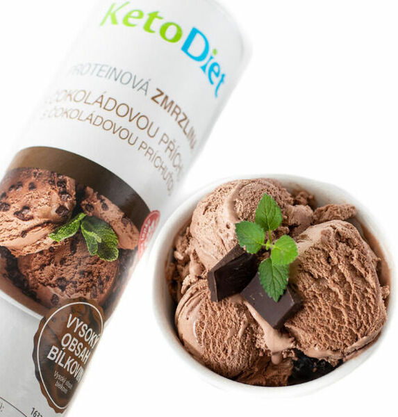 KetoDiet Proteinová zmrzlina s čokoládovou příchutí 20porcí porovnat ceny