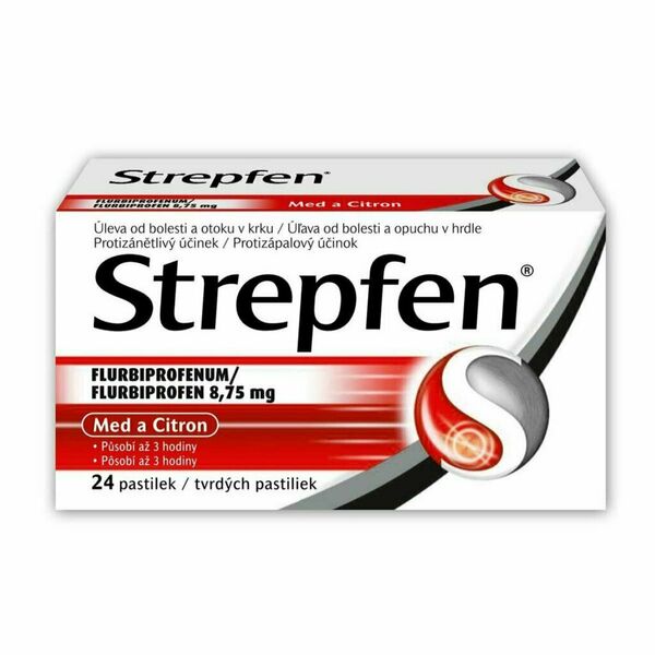 Strepfen Pastilky Med a citron 8.75mg 24ks porovnat ceny