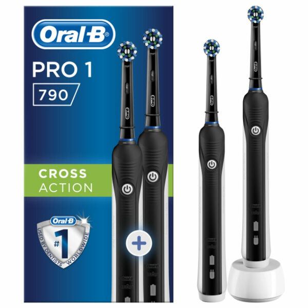 ORAL-B Pro 1-790 Cross Action Bonus Handle black elektrický zubní kartáček porovnat ceny