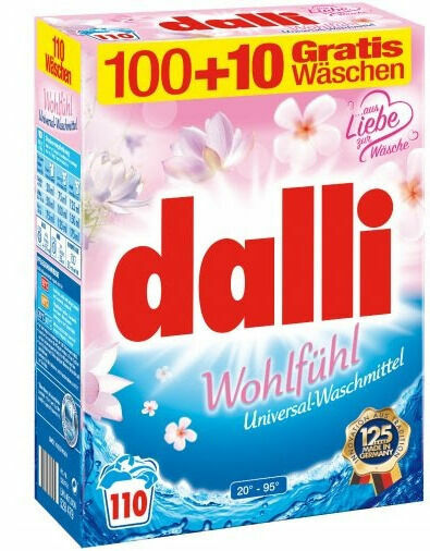 Dalli Wohlfühl Univerzální prací prášek s vůní květin, 110 dávek, 7,15Kg porovnat ceny