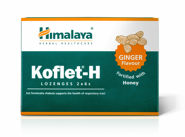 Himalaya Herbals Koflet-H Ginger pastilky s medem 12 ks porovnat ceny