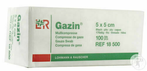Gáza hydrofil.skl.kompr.Gazin 5x5cm/100ks 8vrstev porovnat ceny