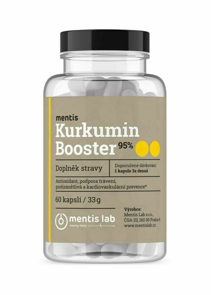 Mentis Kurkumin Booster 95% 60 kapslí porovnat ceny