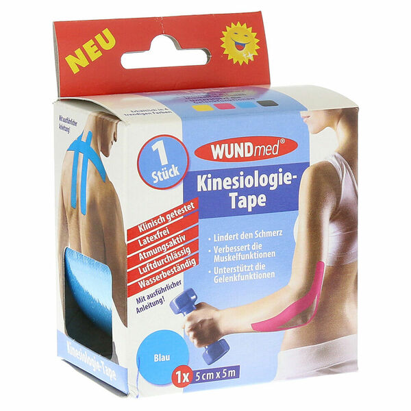 WUNDmed Kinesiologie-tejpovací páska tyrkysovo-modrá 5cmx5m 1ks porovnat ceny