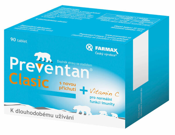 Preventan Clasic s příchutí 90 tablet porovnat ceny