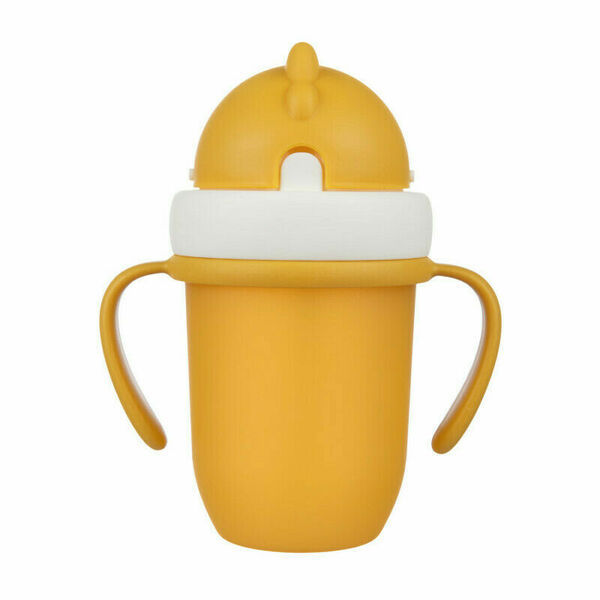 Canpol babies hrníček se silikonovou slámkou 210ml Matt žlutý porovnat ceny