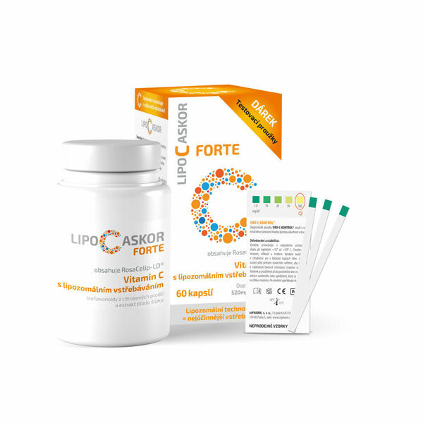 LIPO C ASKOR Forte vitamin C 520 mg  60 kapslí porovnat ceny