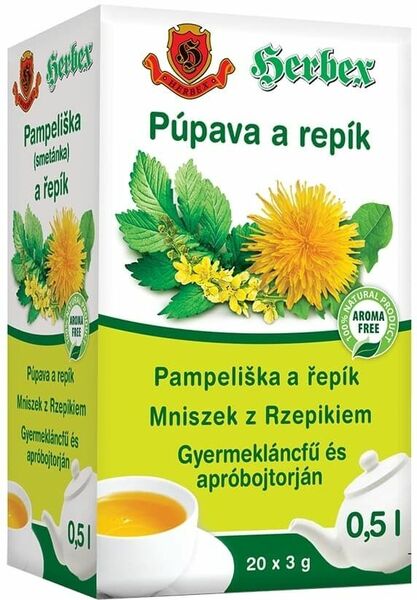 HERBEX Pampeliška a řepík 20x3g porovnat ceny